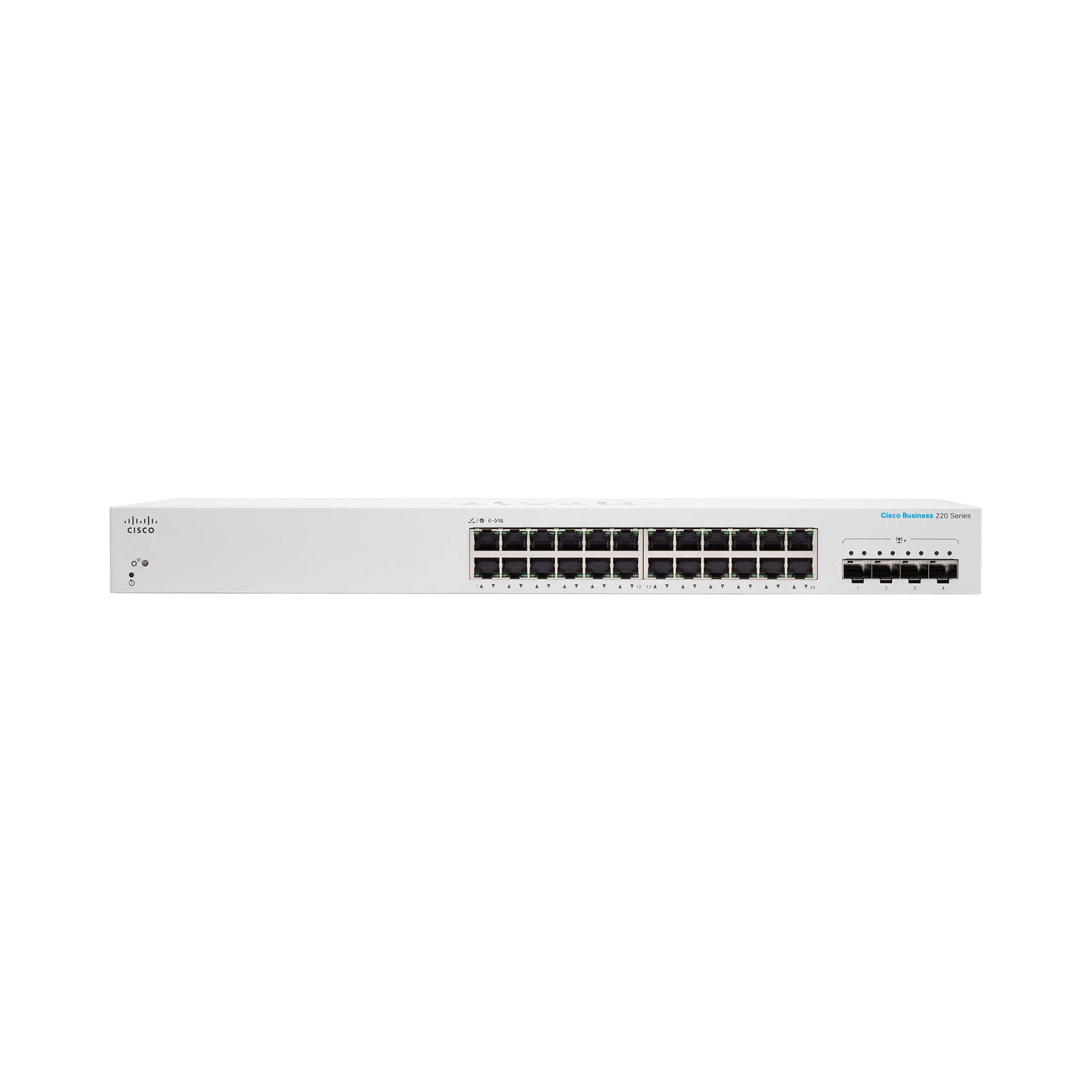 Cisco Switch 24 Port Gigabit Smart 4 x SFP \ CBS220-24T-4G-EU