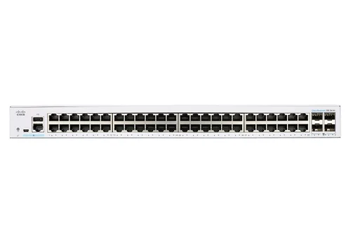 Cisco Switch 48 Port Giga, Managed, 4X SFP 10G, PoE (740W) \ CBS350-48FP-4X