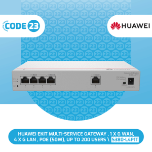 Huawei EKIT Multi-Service Gateway , 1 X G WAN, 4 X G LAN , PoE